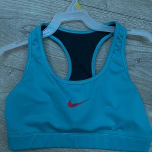 size small blue nike sports bra